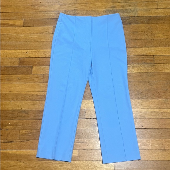 Veronica Beard Jaya Pintuck Crop Pants in Sky Blue, size 10 - Picture 7 of 14
